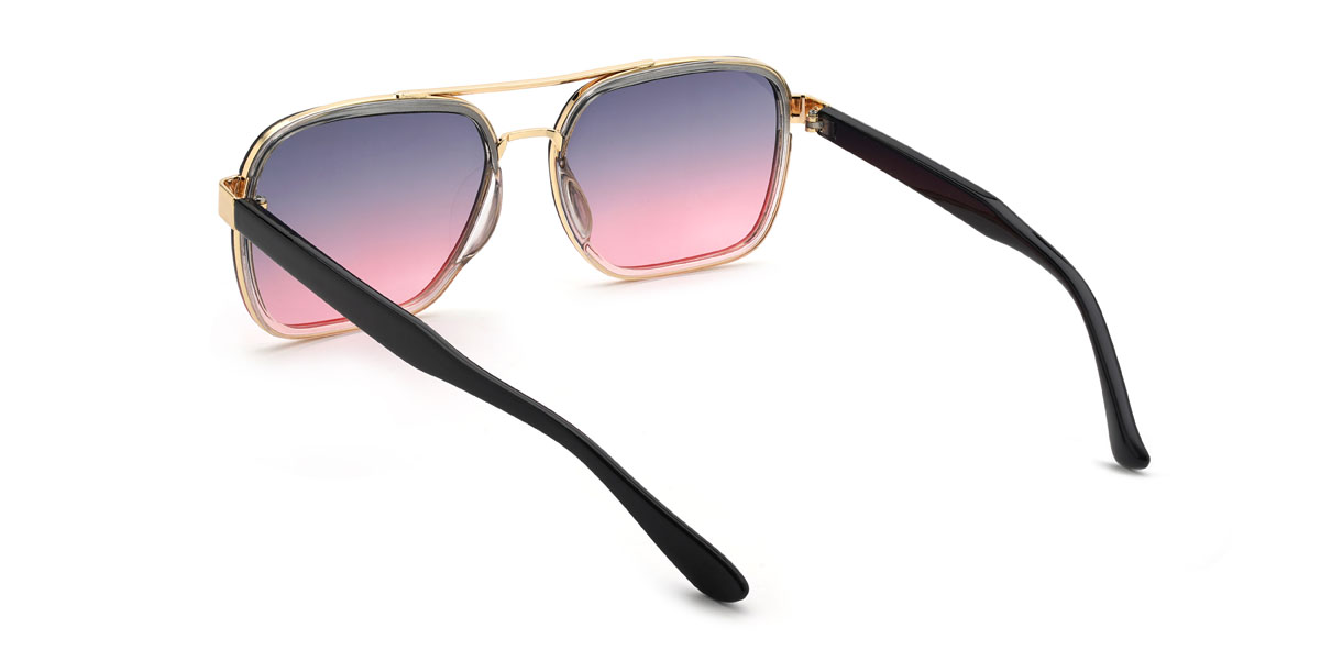 Gold Purple Pink Gracey Glasses - Aviator Sunglasses