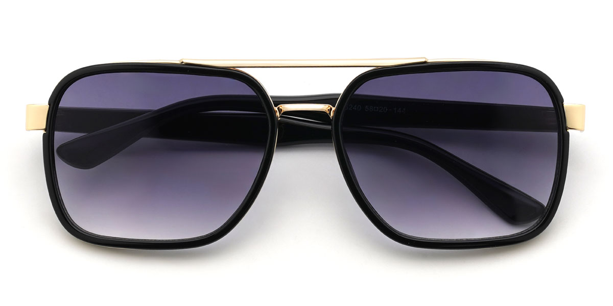 Schwarz Graduiert Lila Gracey Brille - Aviator Sunglasses