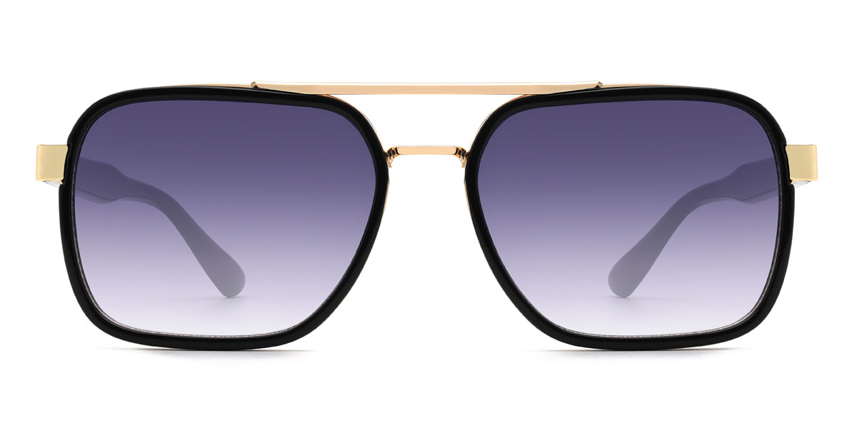 Schwarz Graduiert Lila Gracey Brille - Aviator Sunglasses