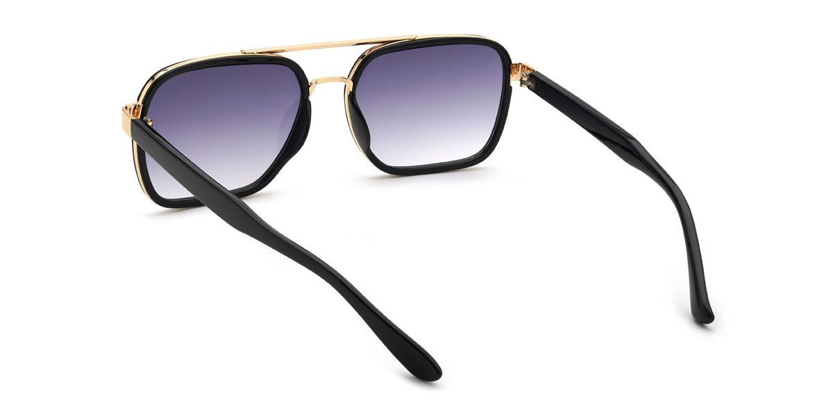 Schwarz Graduiert Lila Gracey Brille - Aviator Sunglasses