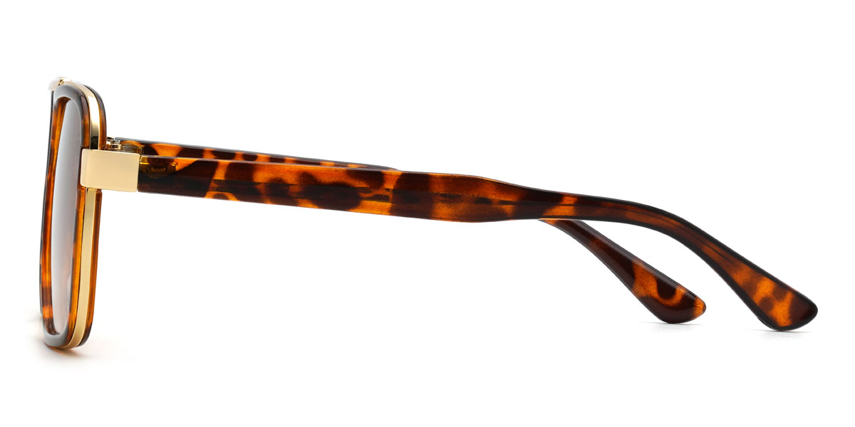Tortoiseshell Gradual Brown Gracey Glasses - Aviator Sunglasses