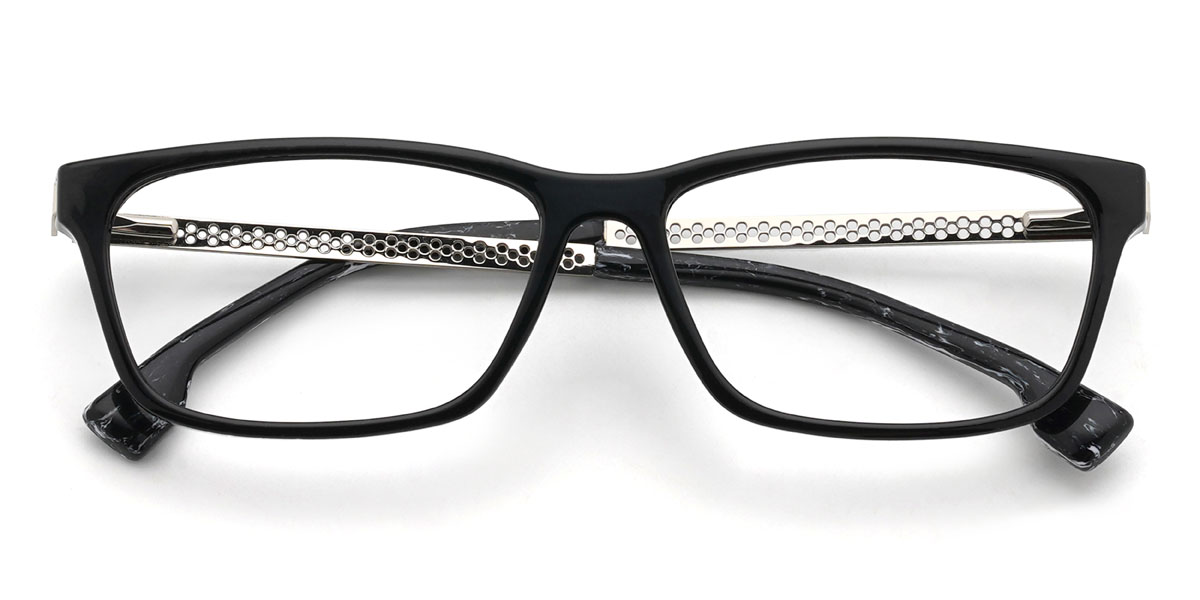 Black Mirella Glasses - Rectangle Glasses