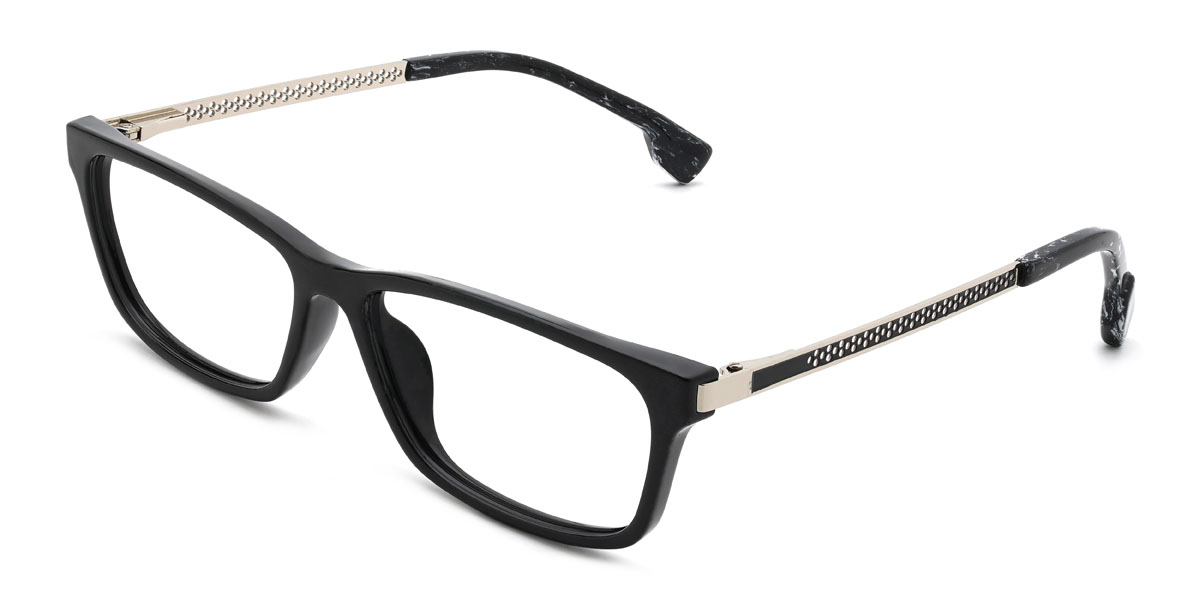Black Mirella Glasses - Rectangle Glasses