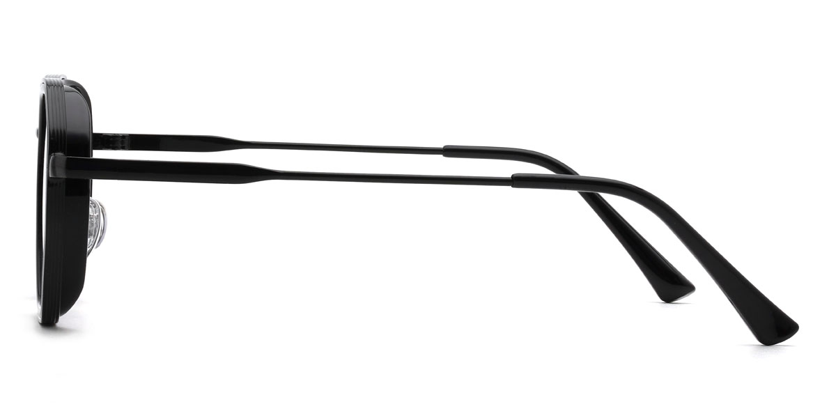 Black Gradual Purple Siddhi Glasses - Oval Sunglasses