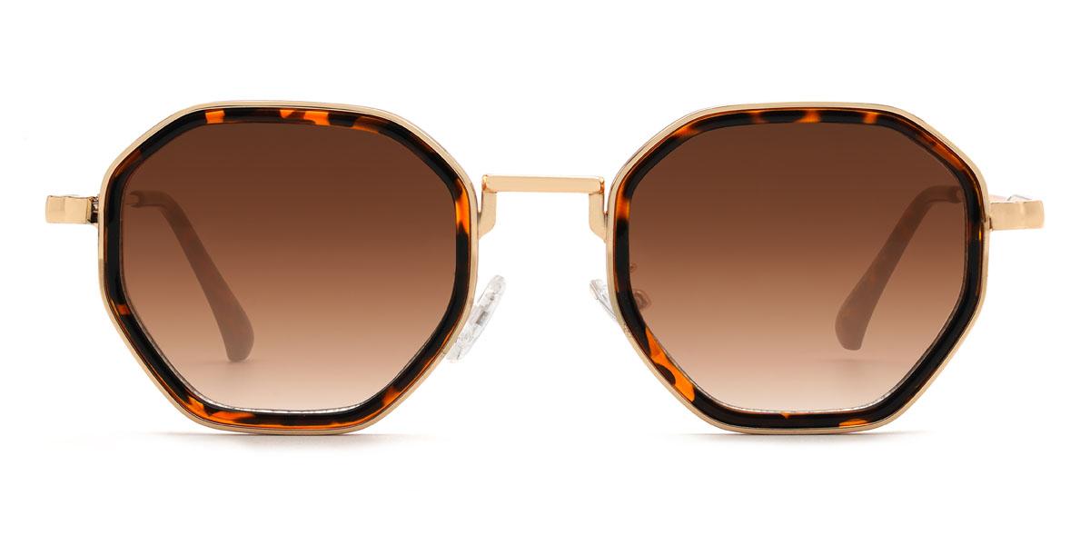 Tortoiseshell Gradual Brown Siddhi Glasses - Oval Sunglasses