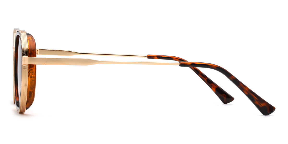 Tortoiseshell Gradual Brown Siddhi Glasses - Oval Sunglasses