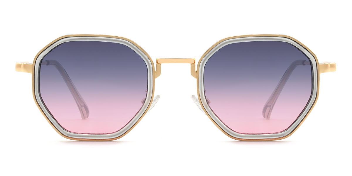 Arany lila rózsaszín Siddhi - Oval Sunglasses