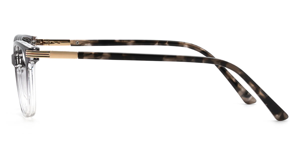 Grey Clear Savana Glasses - Rectangle Glasses