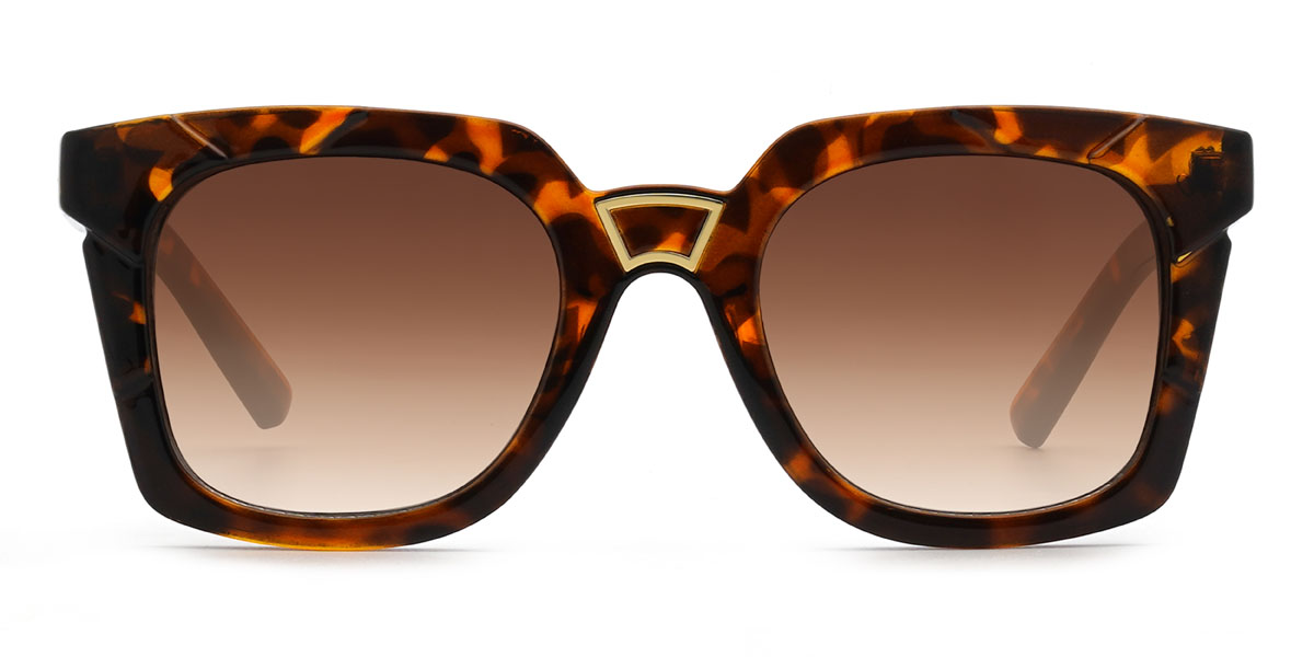 Schildpatt Gradual Braun Antoinette - Square Sunglasses
