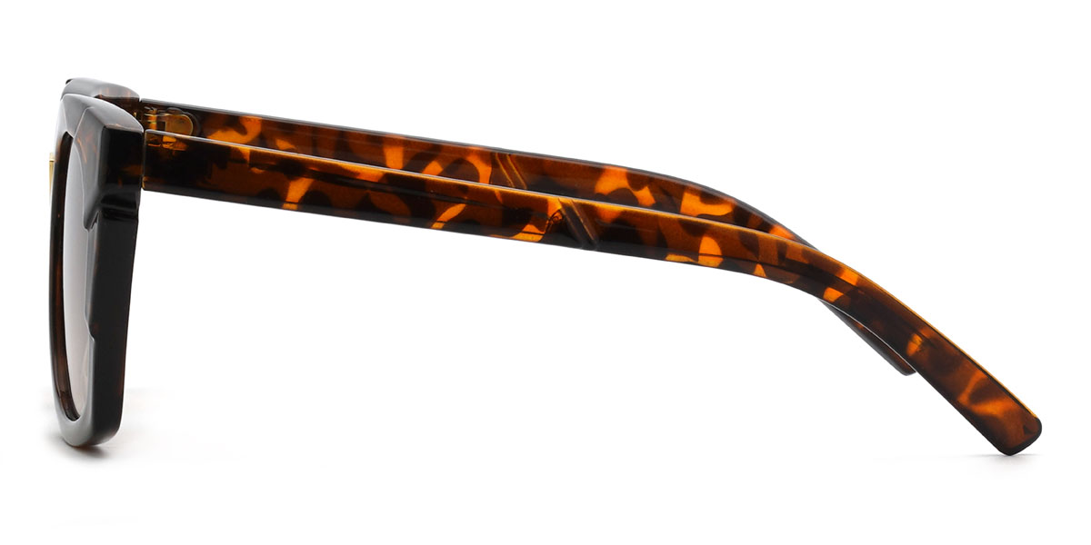 Schildpatt Gradual Braun Antoinette Brille - Square Sunglasses