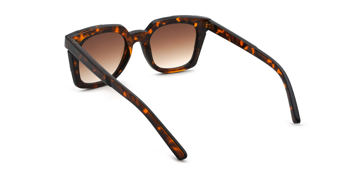 Schildpatt Gradual Braun Antoinette Brille - Square Sunglasses