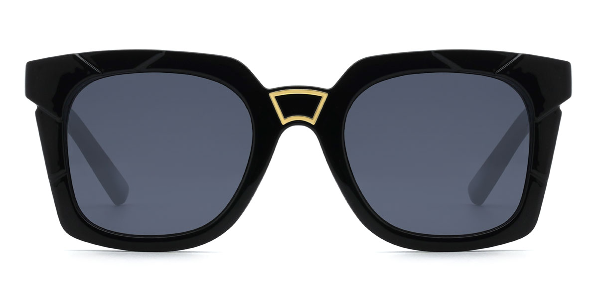 Fekete szürke Antoinette Szemüveg - Square Sunglasses