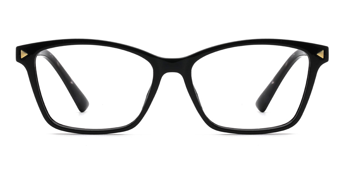Black Devine Glasses - Rectangle Glasses