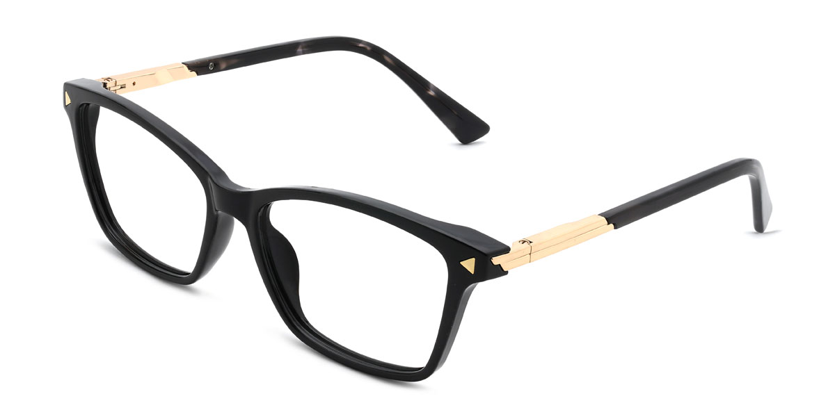 Black Devine Glasses - Rectangle Glasses