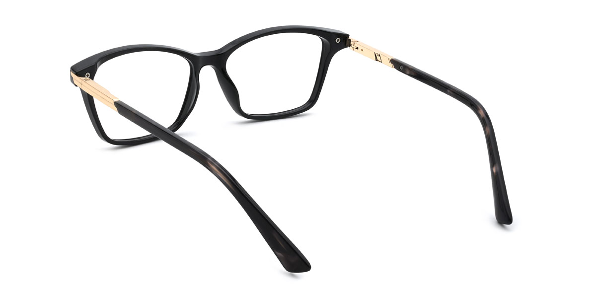 Black Devine Glasses - Rectangle Glasses