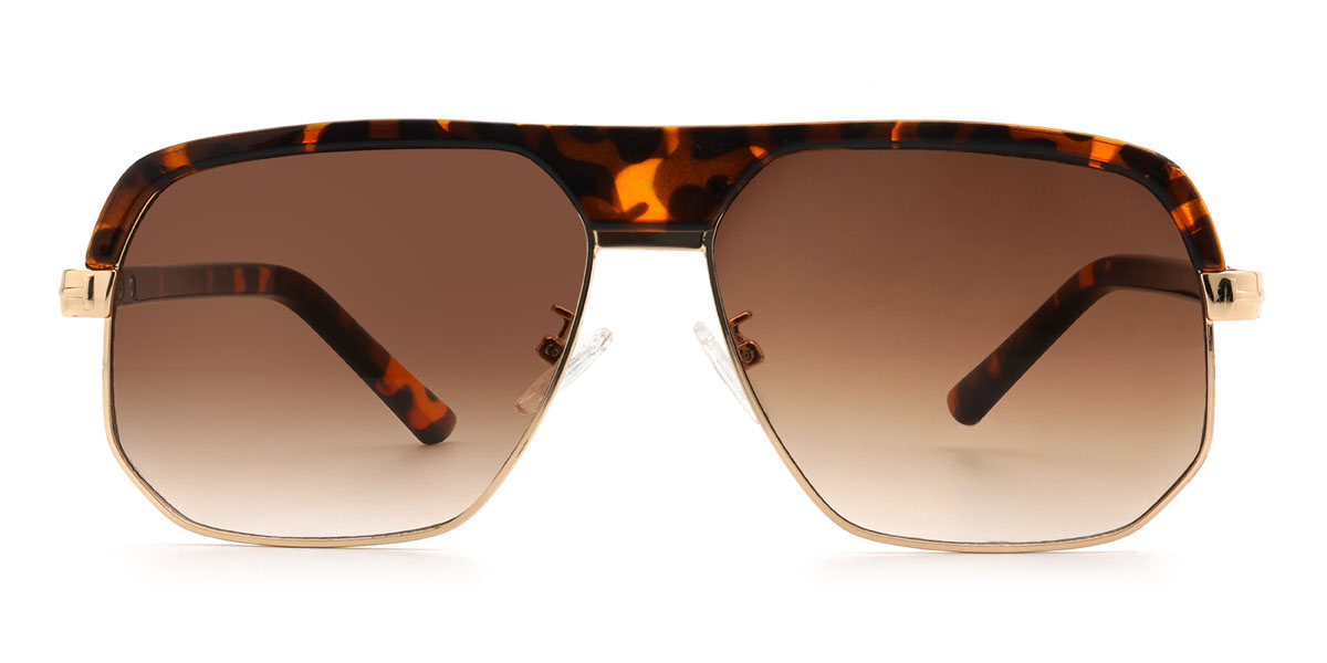 Schildpatt Gradual Braun Emsley Brille - Aviator Sunglasses