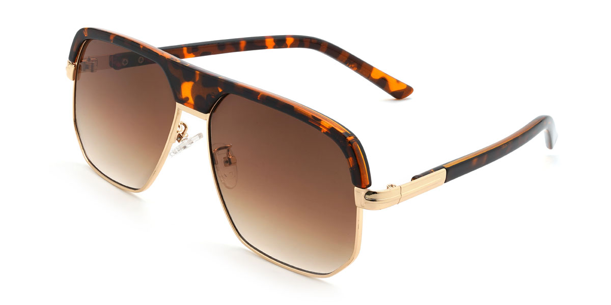 Schildpatt Gradual Braun Emsley Brille - Aviator Sunglasses