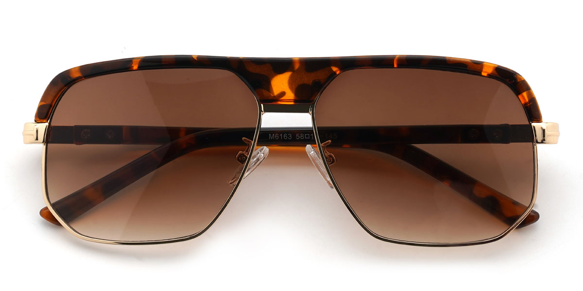 Schildpatt Gradual Braun Emsley Brille - Aviator Sunglasses