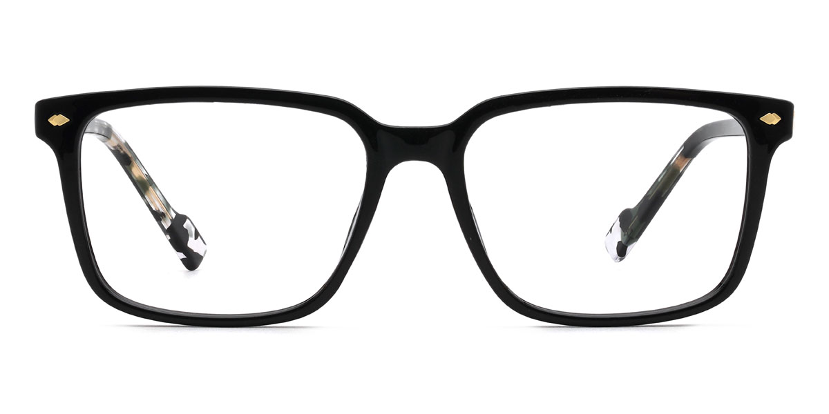 Black Breeze - Rectangle Glasses