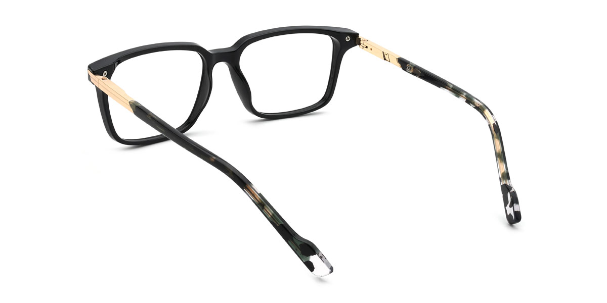 Black Breeze Glasses - Rectangle Glasses