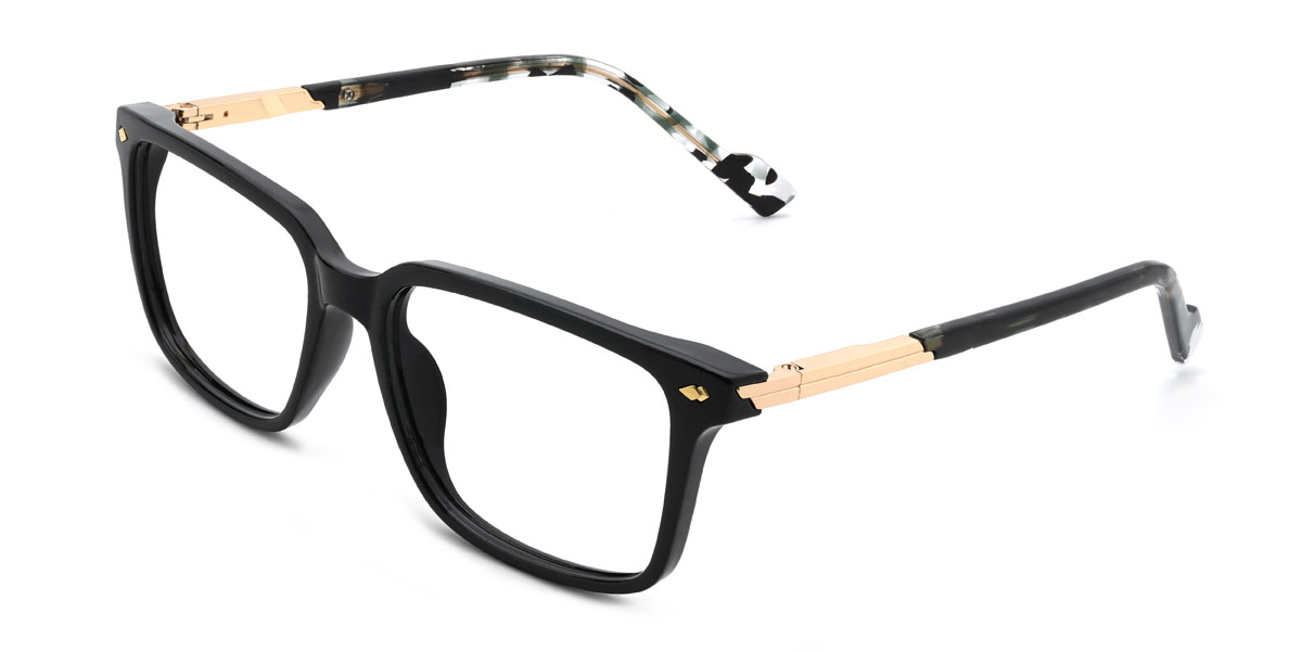 Black Breeze Glasses - Rectangle Glasses