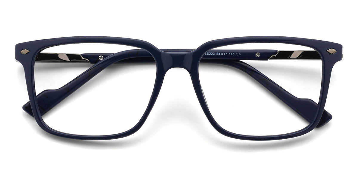 Navy Breeze Glasses - Rectangle Glasses