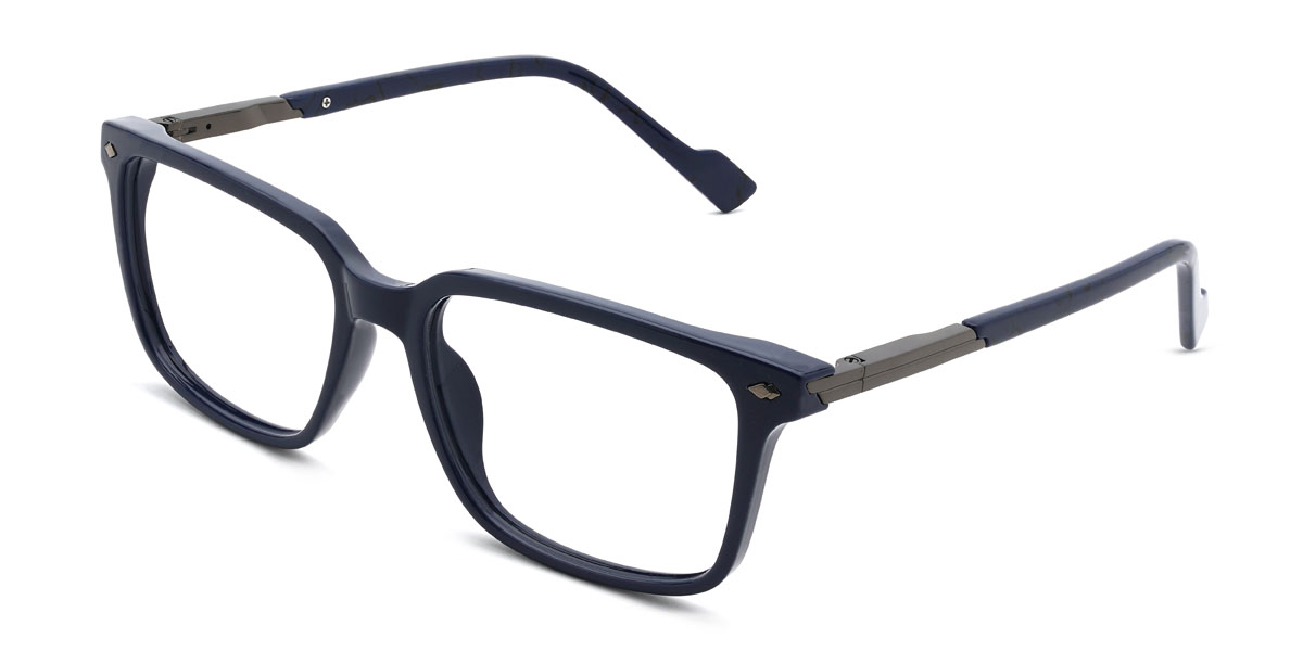 Navy Breeze Glasses - Rectangle Glasses