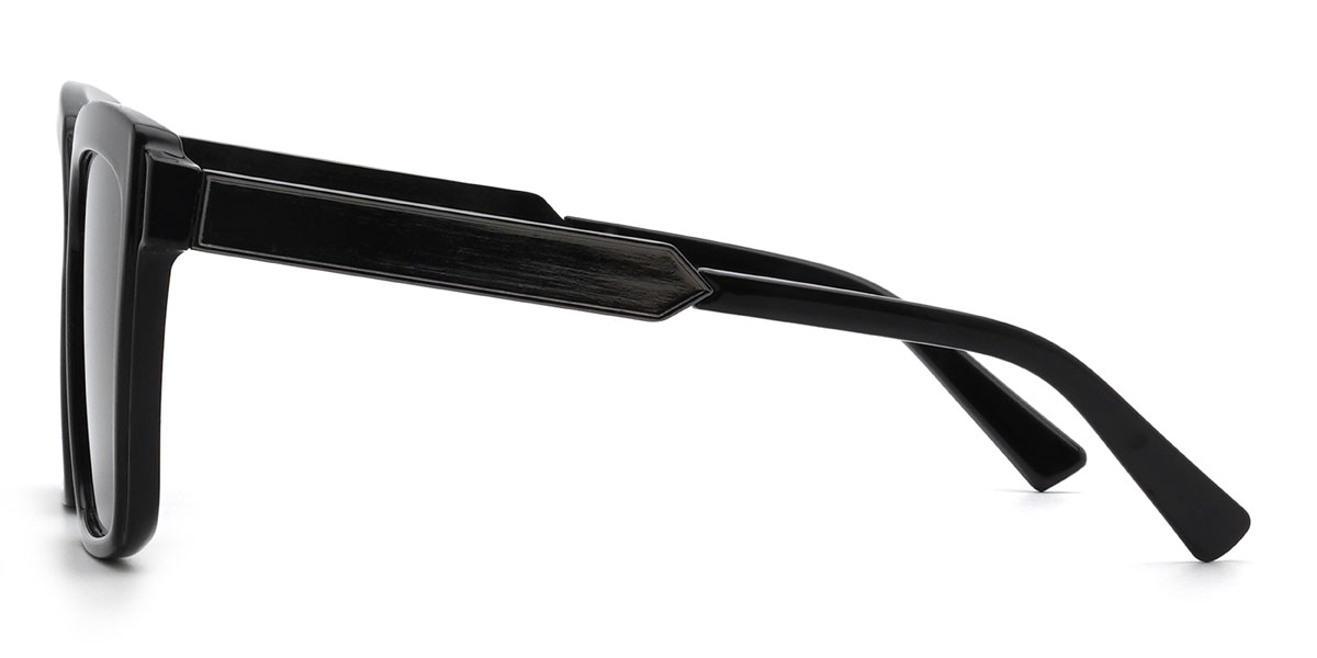 Black Grey Lorna Glasses - Square Sunglasses