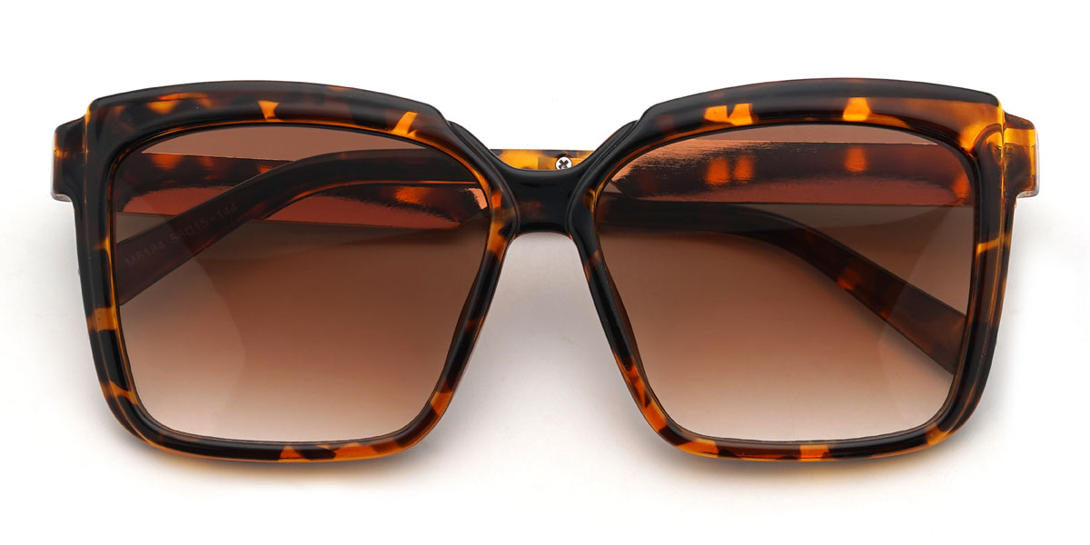 Tortoiseshell Gradual Brown Lorna Glasses - Square Sunglasses