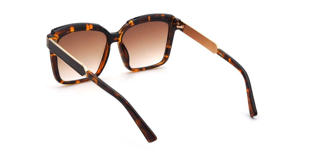 Tortoiseshell Gradual Brown Lorna Glasses - Square Sunglasses
