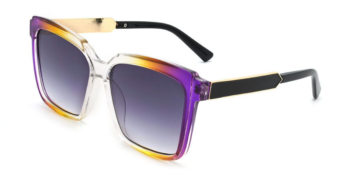 Lila Gelb Allmählich Lila Lorna Brille - Square Sunglasses