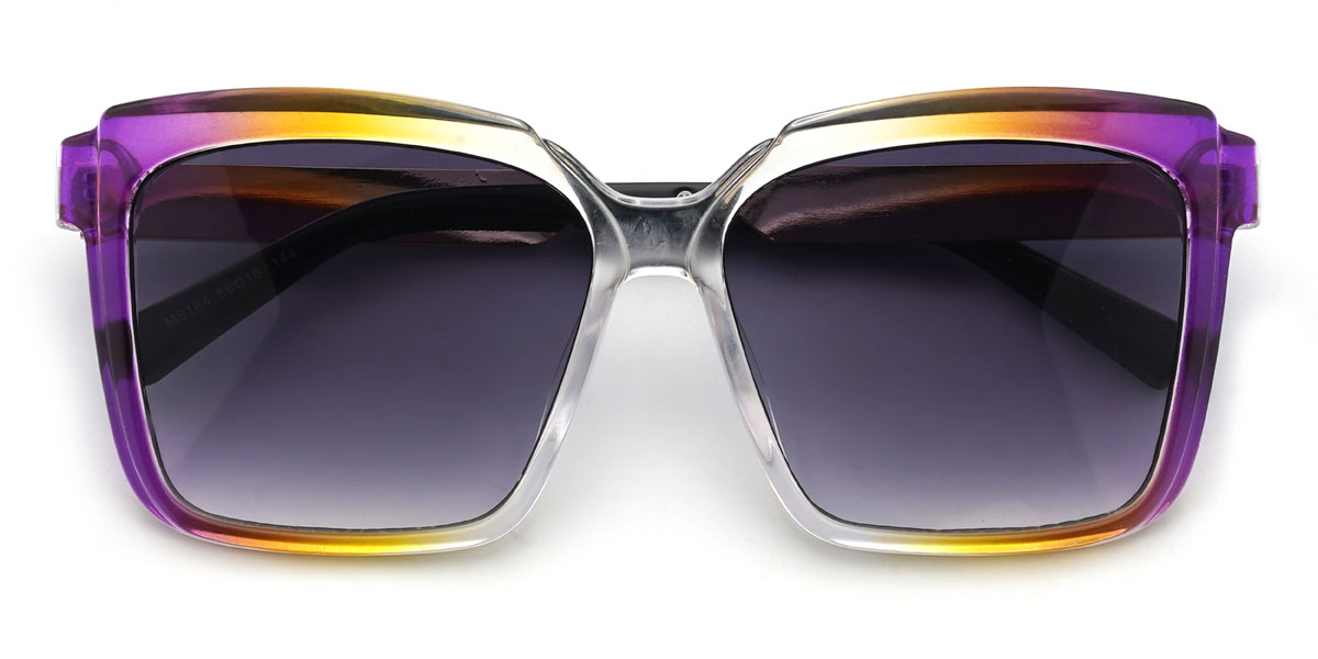 Lila Gelb Allmählich Lila Lorna Brille - Square Sunglasses