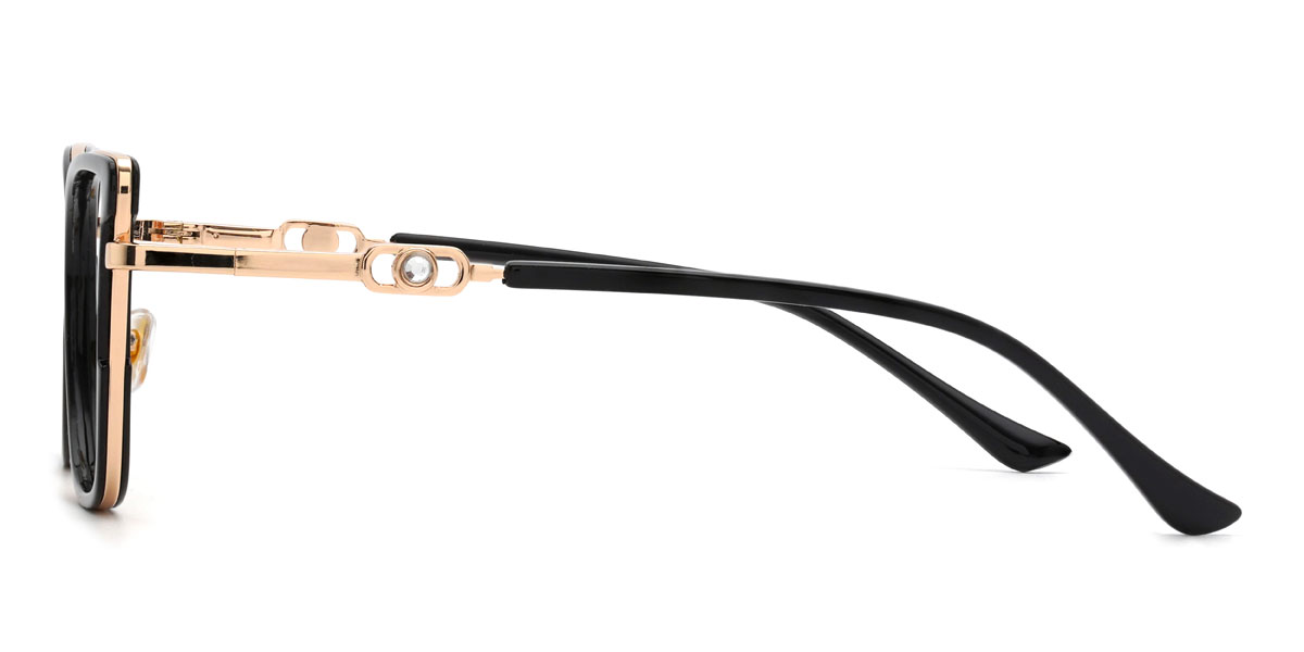 Black Helios Glasses - Cat Eye Glasses