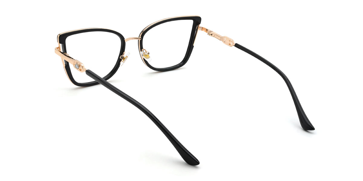 Black Helios Glasses - Cat Eye Glasses