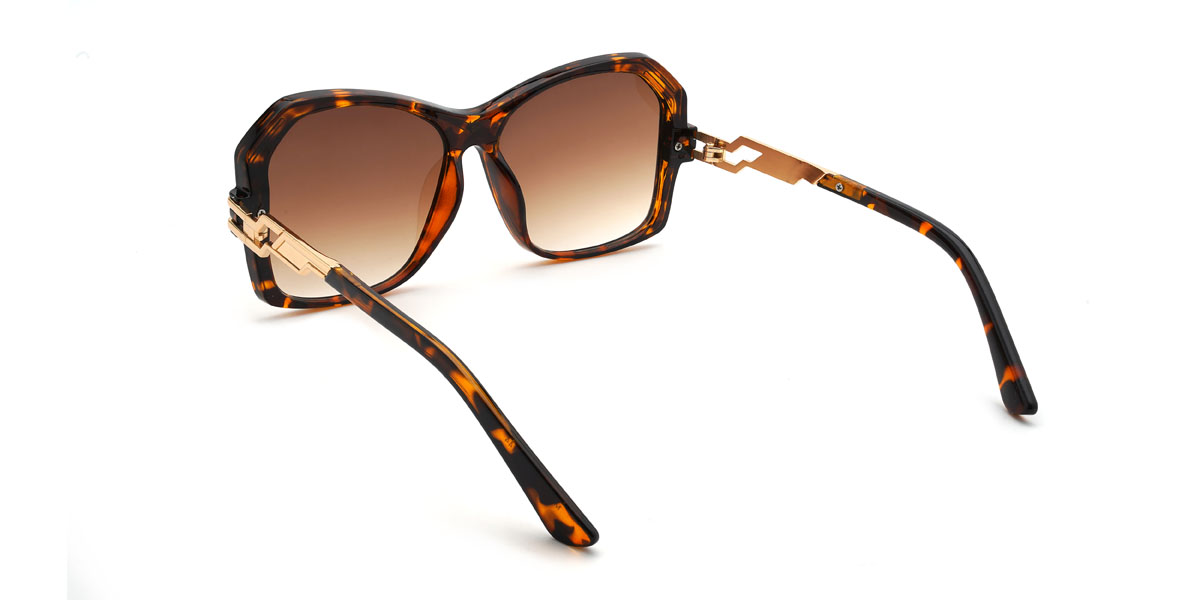 Schildpatt Gradual Braun Maricela Brille - Square Sunglasses