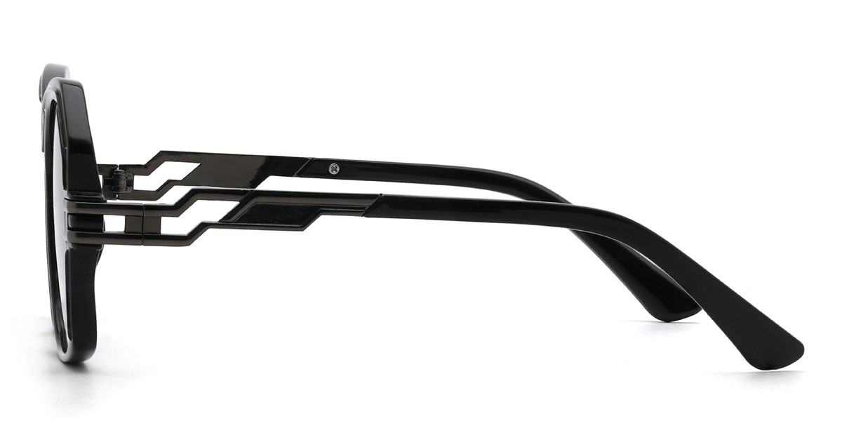 Black Gradual Purple Maricela Glasses - Square Sunglasses