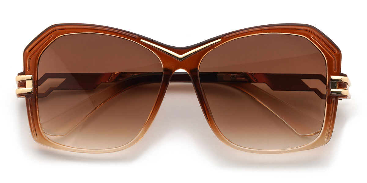 Gradual Brown Gradual Brown Maricela Glasses - Square Sunglasses