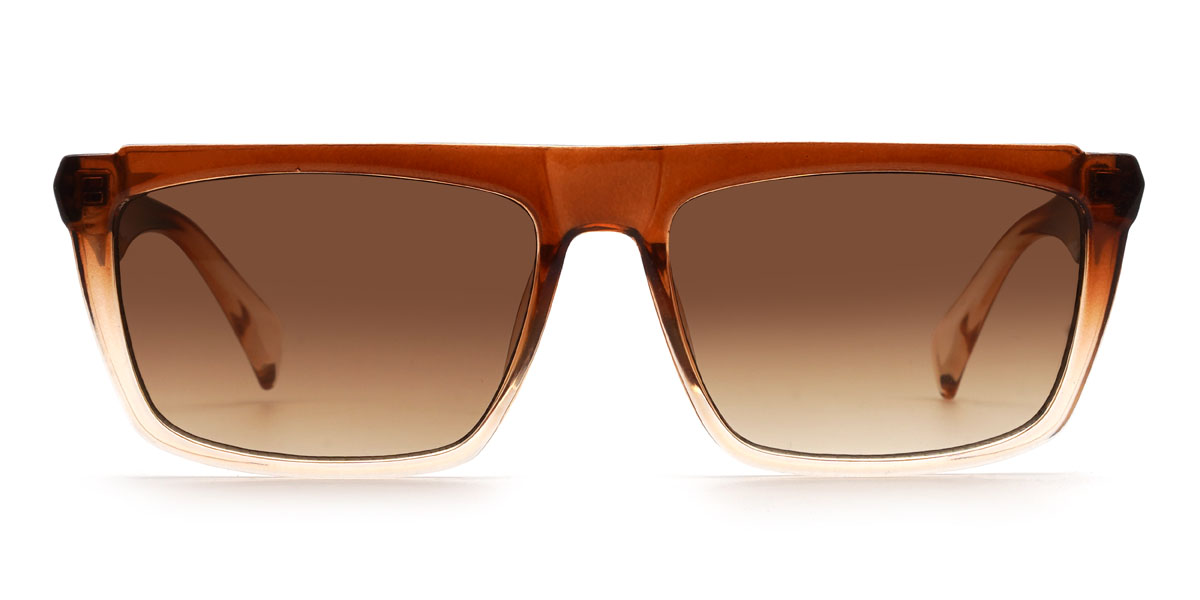 Gradual Brown Gradual Brown Anish Glasses - Rectangle Sunglasses