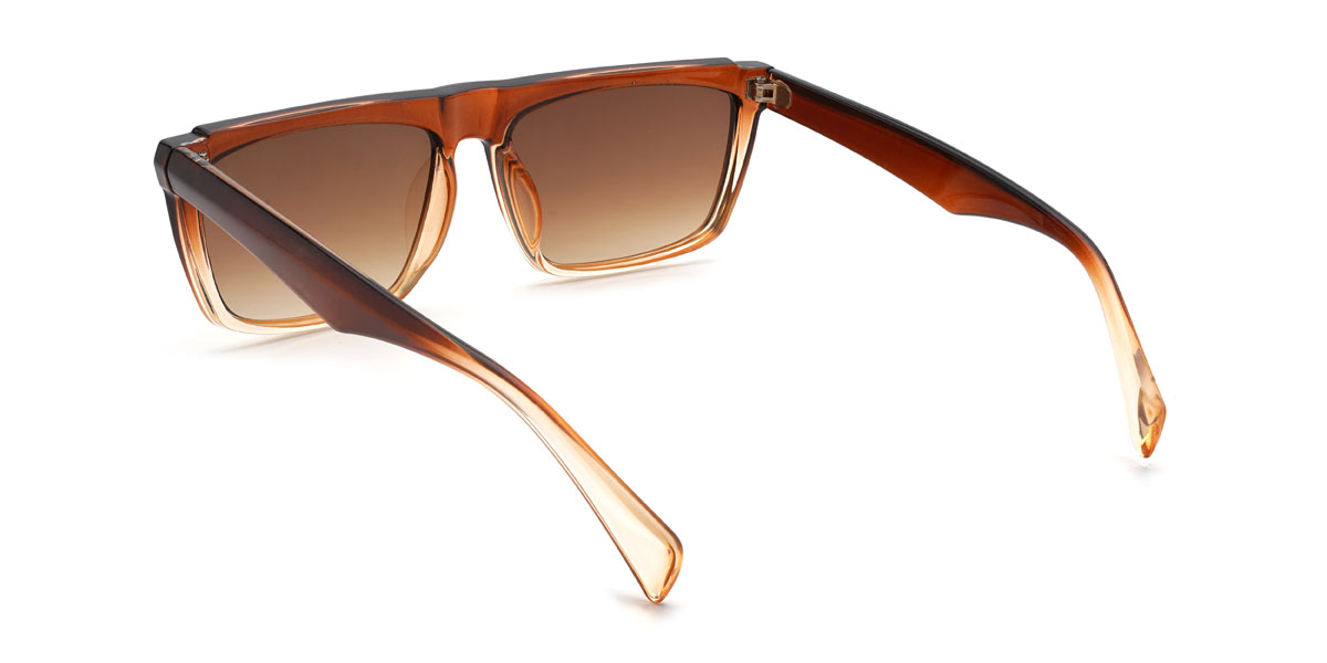 Gradual Brown Gradual Brown Anish Glasses - Rectangle Sunglasses