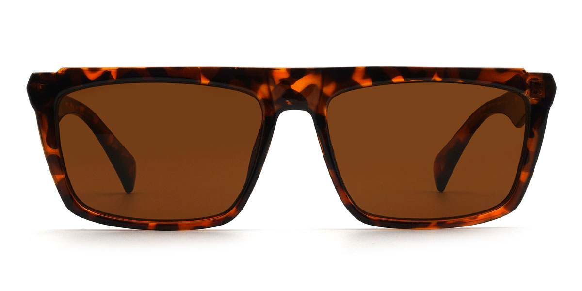 Tortoiseshell Brown Anish - Rectangle Sunglasses