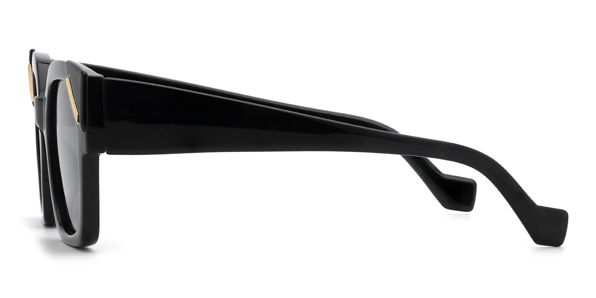 Black Grey Matti Glasses - Square Sunglasses