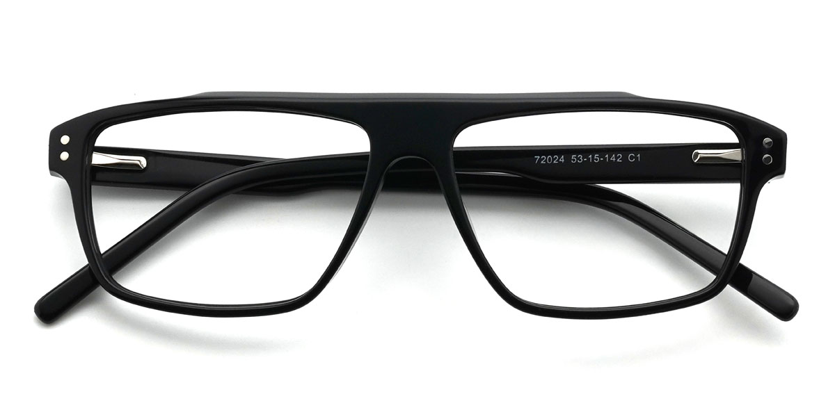 Black Miguel Glasses - Rectangle Glasses