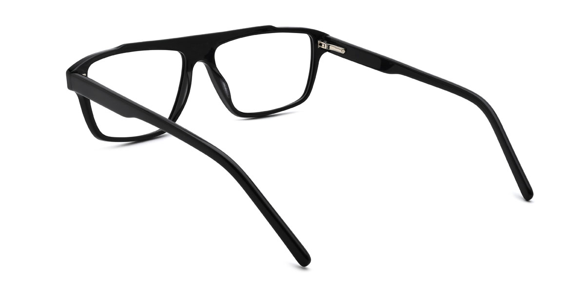 Black Miguel Glasses - Rectangle Glasses
