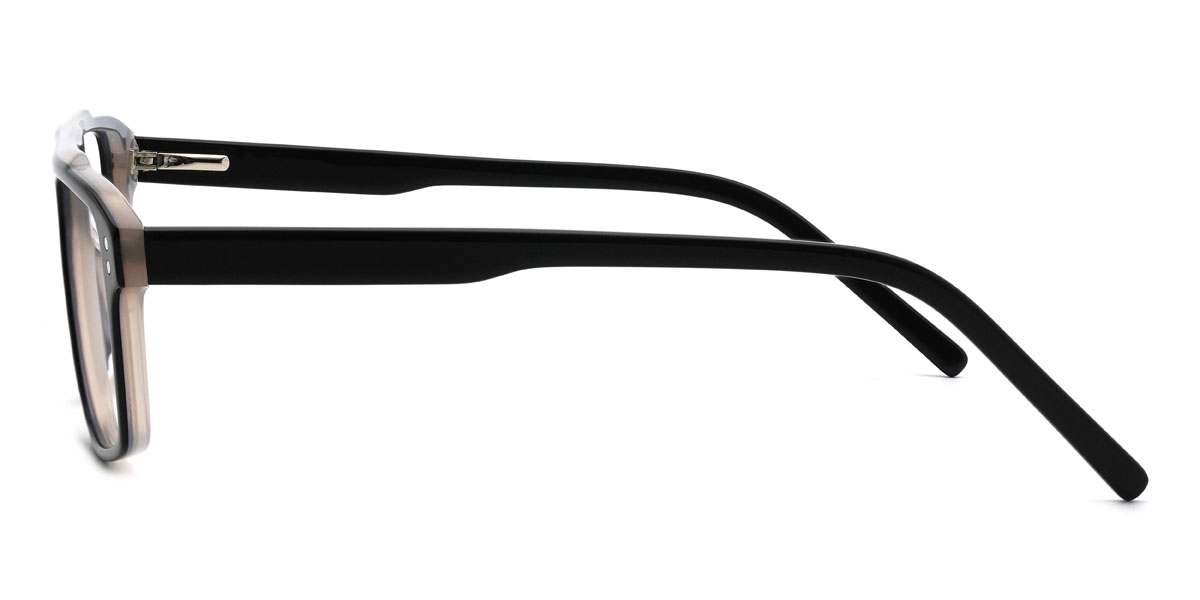 Black Clear Miguel Glasses - Rectangle Glasses