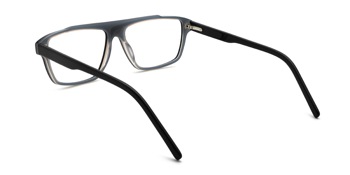 Black Clear Miguel Glasses - Rectangle Glasses