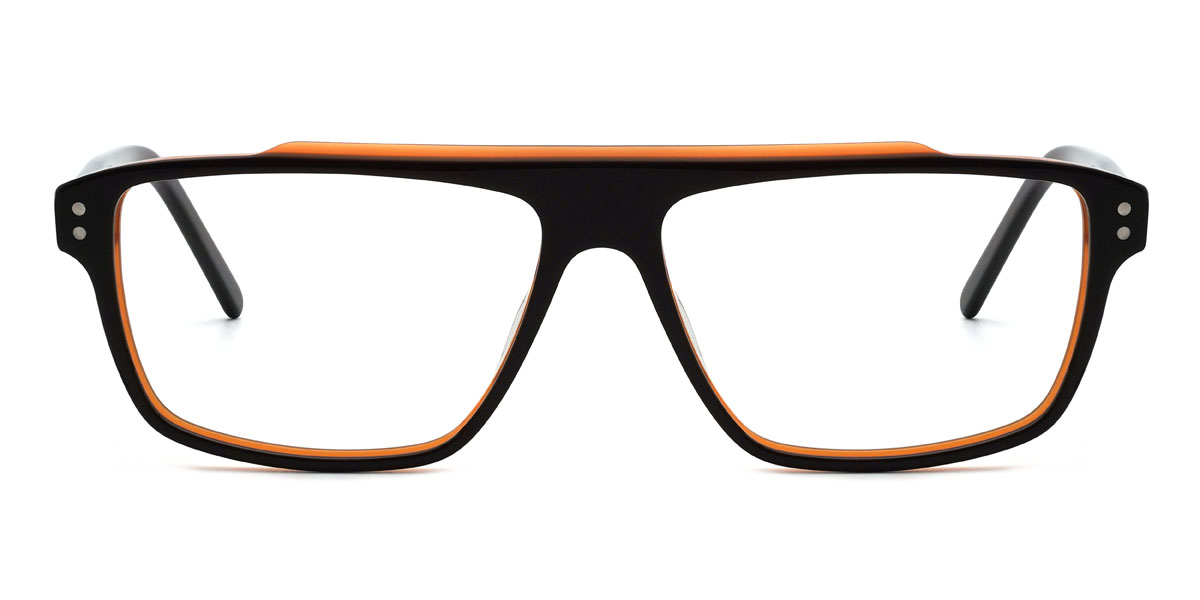 Narancssárga fekete Miguel Szemüveg - Rectangle Glasses