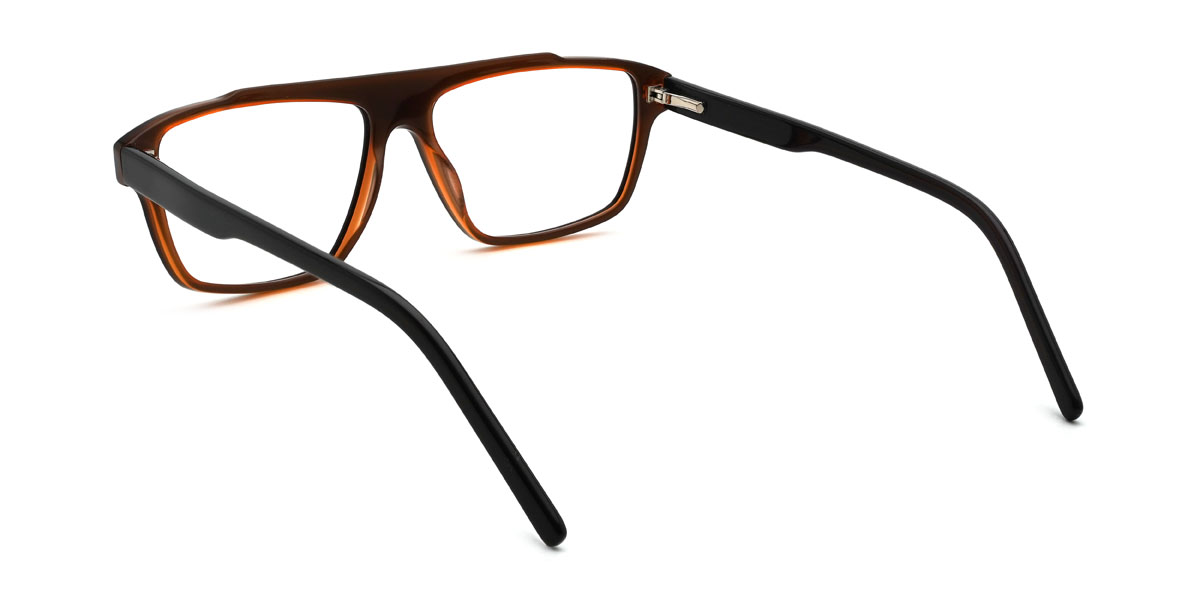 Narancssárga fekete Miguel Szemüveg - Rectangle Glasses