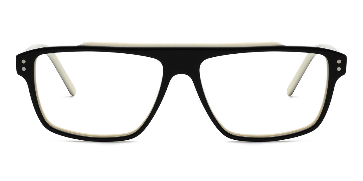 Black Baby Green Miguel Glasses - Rectangle Glasses