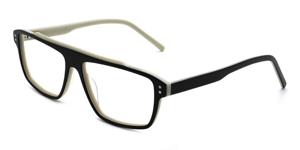 Black Baby Green Miguel Glasses - Rectangle Glasses