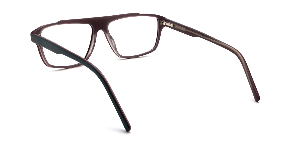 Negro Púrpura Miguel Gafas - Rectangle Glasses